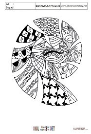 Zenteangle boyama sayfaları